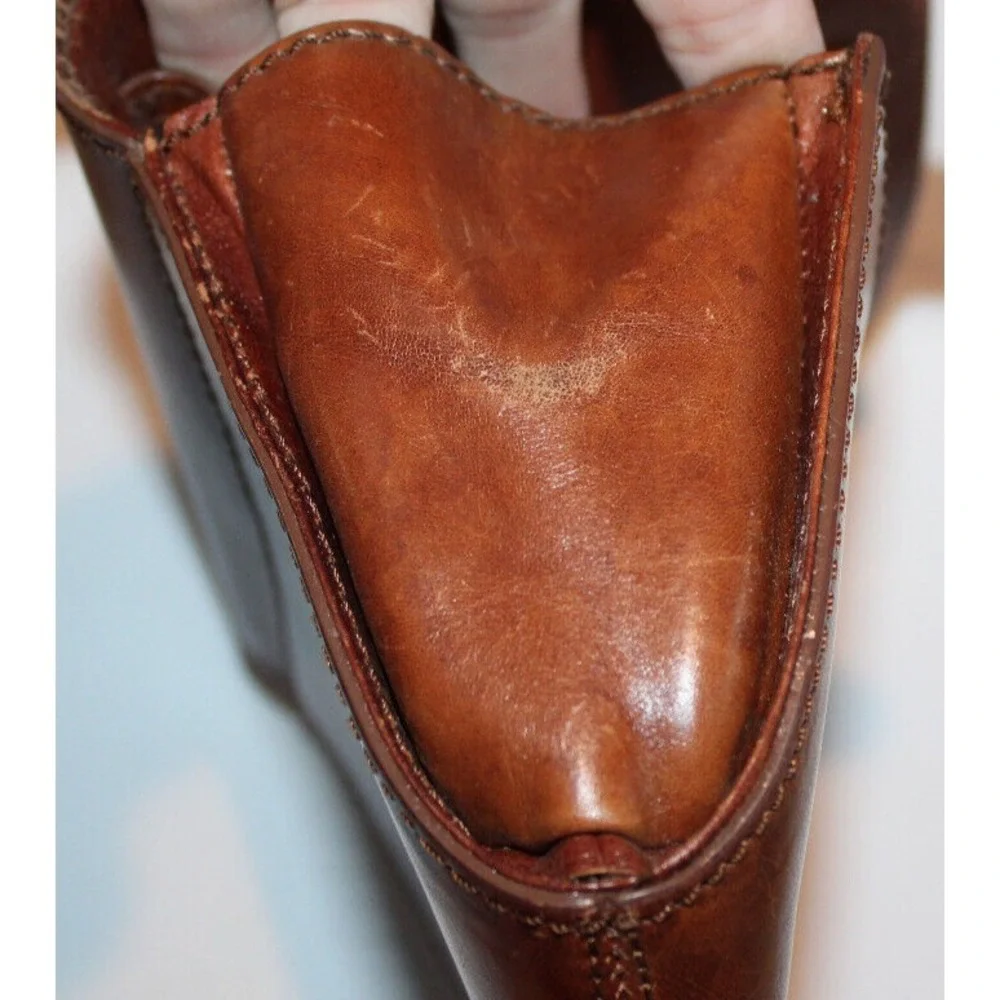 De Vecchi by Hamilton Hodge genuine leather purse Italy brown (no strap)